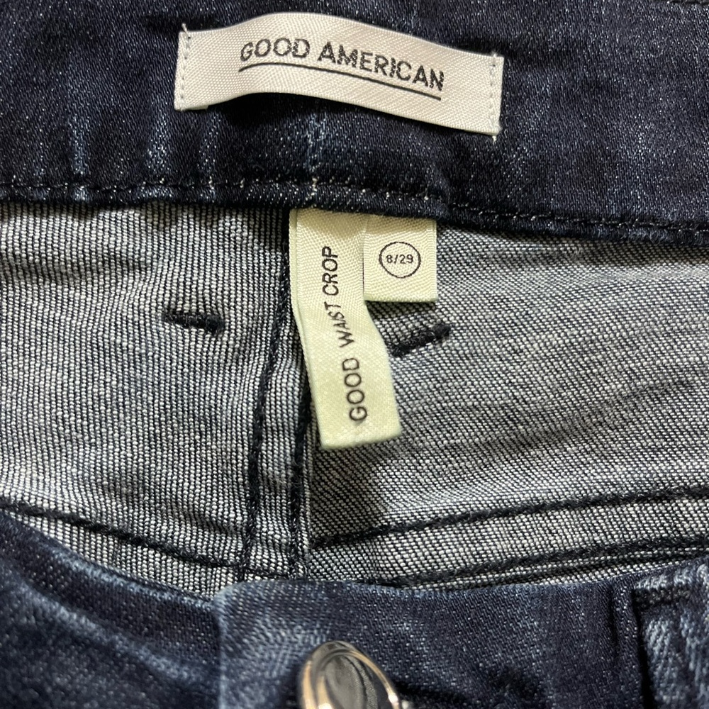 Good American Good Waist Crop Jeans